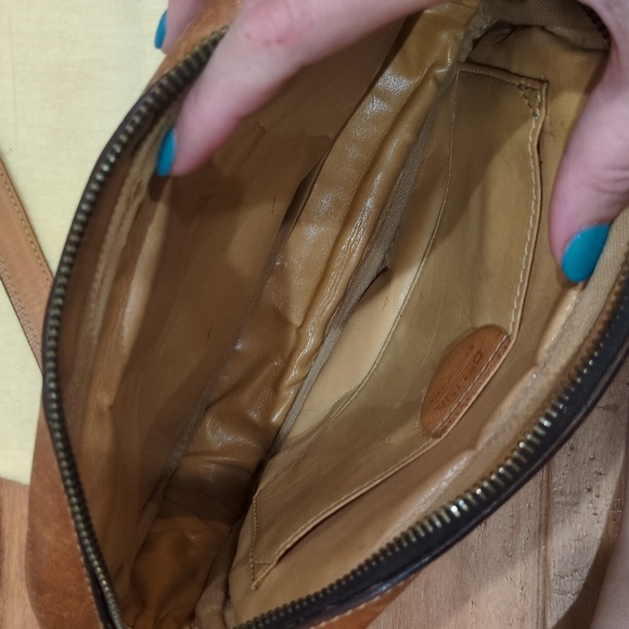 Celine Vintage Macadam Dark Crossbody Purse With Dust Bag Callouts - Picture 7 of 17